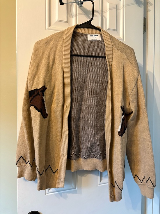 Old Navy Sweaters - Old Navy Beige/Tan Open Knit Cardigan
